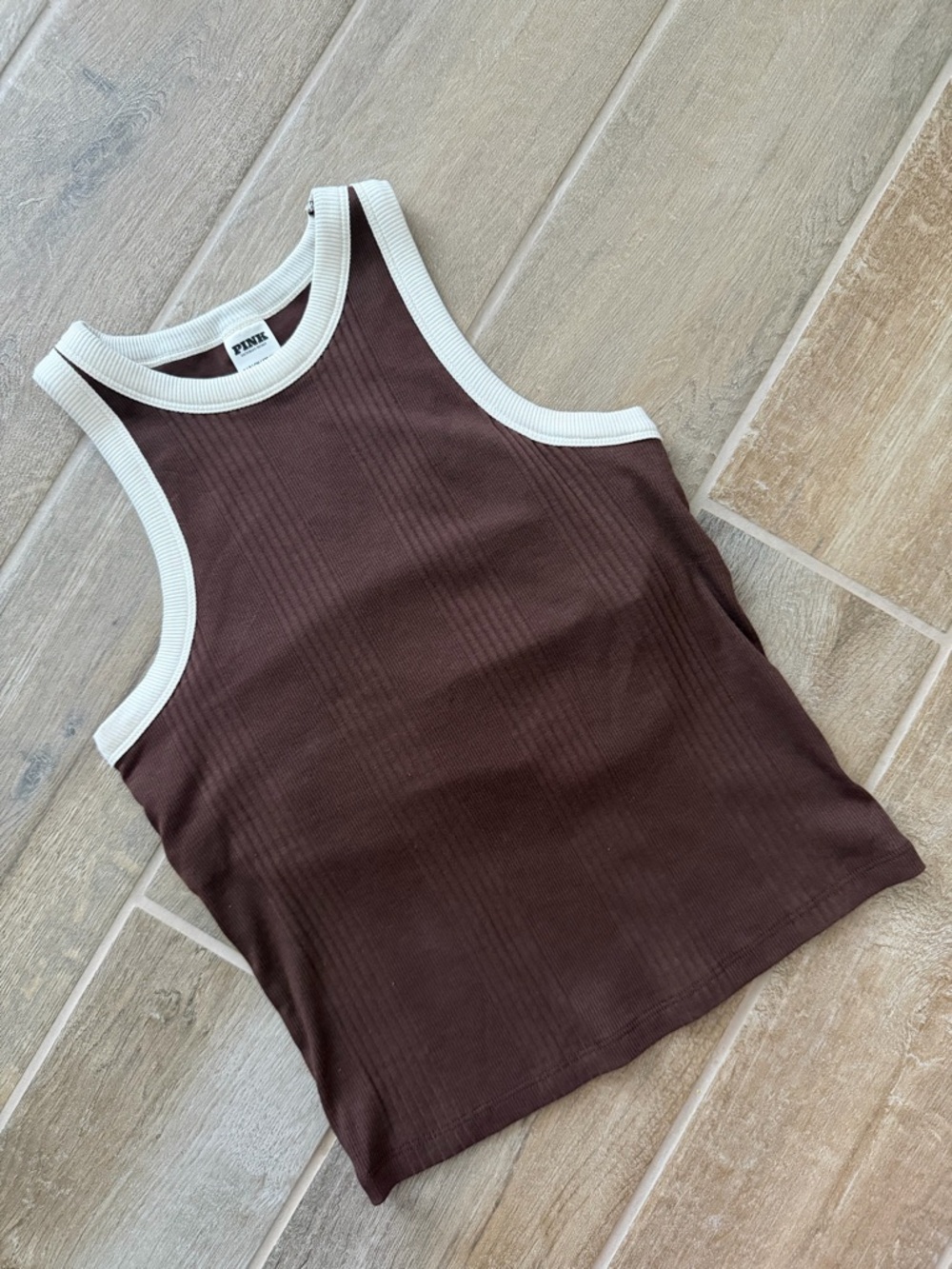 NWOT PINK Victoria's Secret Tank with shelf bra